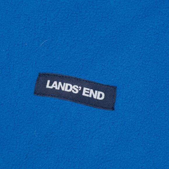 Lands End Blue and Green Full Zip Grid Fleece Jacket Mens Size L NWT - Picture 9 of 14